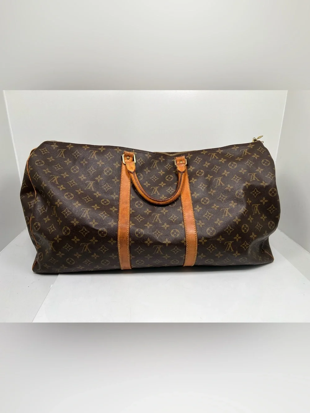 LOUIS VUITTON Monogram Keepall 55 Boston Bag